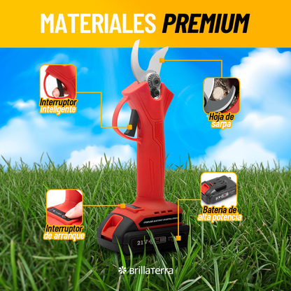 PodaPower Pro – Tijeras de podar eléctricas con doble batería